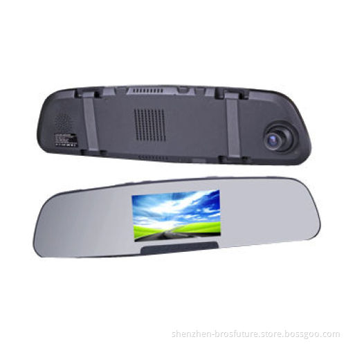 Ambarella A7, super HD 4.3" LCD 120degree WDR&HDR night vision rear view mirror portable DVR